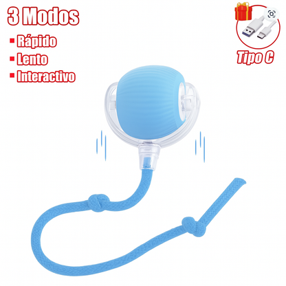 Juguete Interactivo Inteligente para Gatos y Perros – Pelota Rodante con Cola de Imitación.